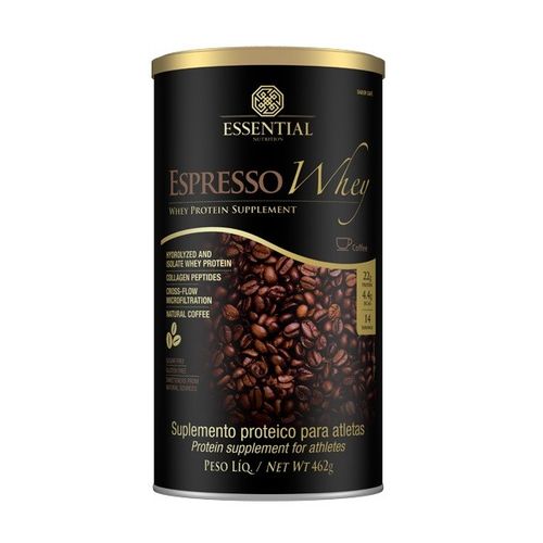 Espresso Whey Cafe Lata 462g Essential Nutrition