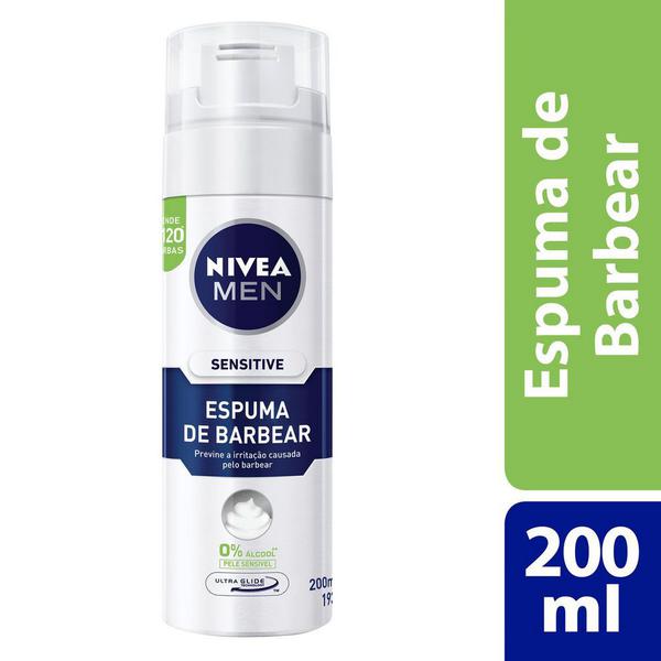 Espuma Barba Nivea For Men Sensitive - 200ml