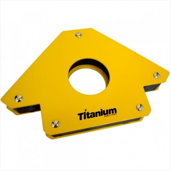 Esquadro Magnetico 35kg para Solda Titanium 75 Lbs 190x120x26