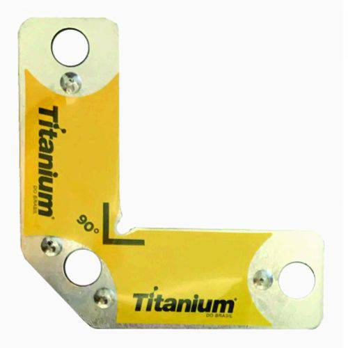 Esquadro Magnético Titanium do Brasil Amarelo