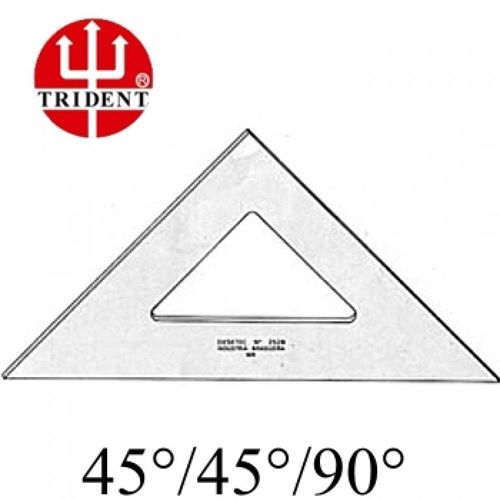 Esquadro Trident Sem Escala 45º 2521 21cm