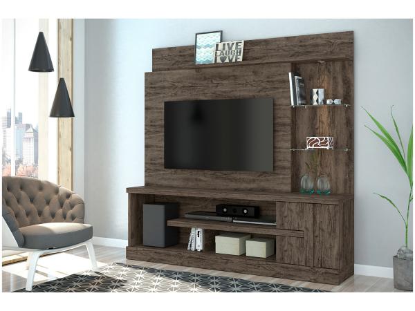 Estante Home para TV 55” 1 Porta 4 Prateleiras - Madetec Alan