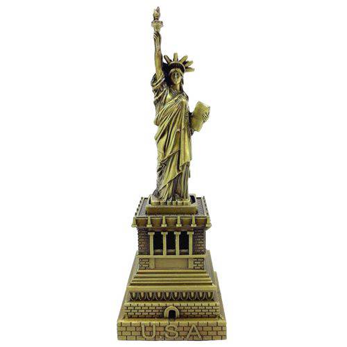 Estátua da Liberdade Metal 16 Cm Miniatura