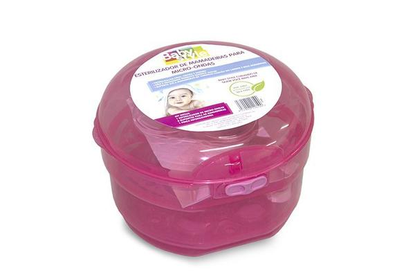 Esterilizador de Mamadeiras para Microondas - Baby Style Rosa