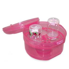 Esterilizador de Micro-ondas para Mamadeiras Baby Style Rosa