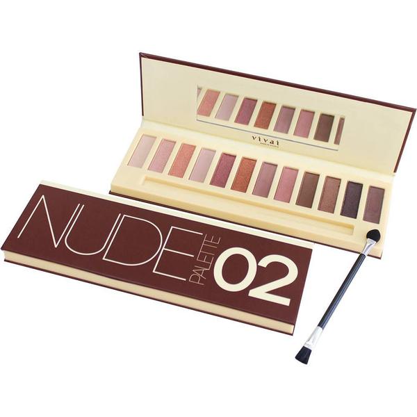 Estojo de Maquiagem Nude Palette Vivai 02 - 12 Cores