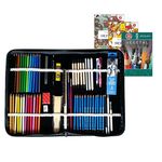 Estojo Kit Completo Desenho Artístico Conjunto 1 - Lumograph Staedtler Fabriano Tombow