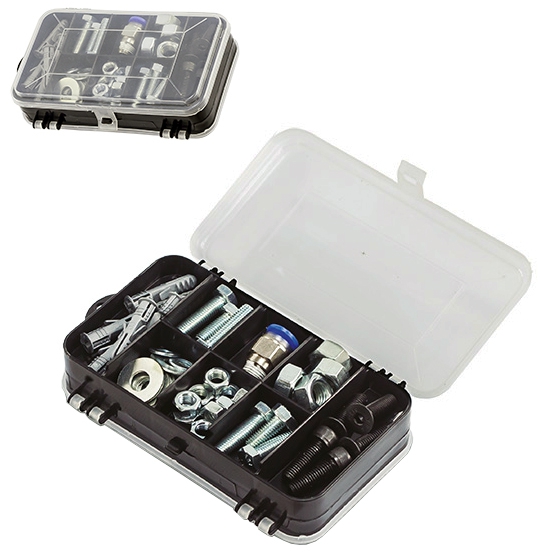 Estojo Organizador Mini Double Case 8002 7 10x17x4cm - Arqplast