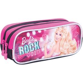 Estojo Tecido Barbie Rock N Royals Gd 2Ziper Sestini