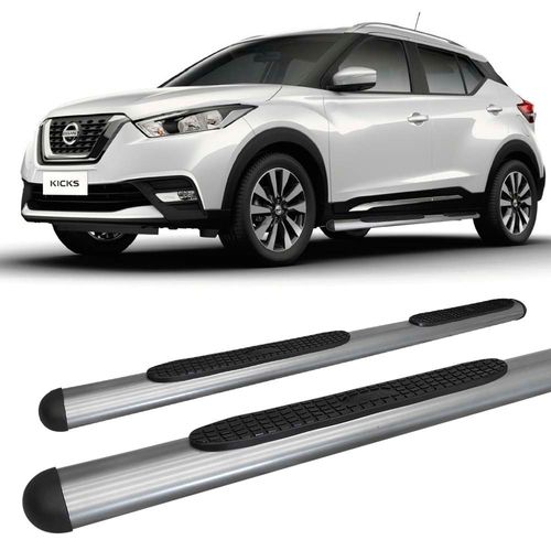 Estribo Nissan Kicks Oblongo Oval Grafite