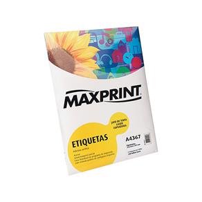 Etiqueta A4 100 Folhas em Adesivo Acrílico Maxprint 210x297