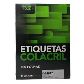 Etiqueta Adesiva A4 210 X 297 Mm CA4367 | 100 Folhas - Colacril
