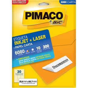 Etiqueta Carta Inkjet 6080 Pimaco