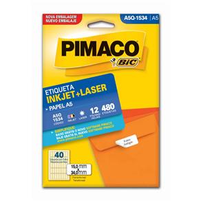 Etiqueta Inkjet Laser A5 15X34Mm A5Q-1534 Pimaco