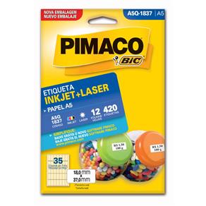 Etiqueta Inkjet Laser A5 18X37Mm A5Q-1837 Pimaco
