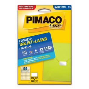 Etiqueta Inkjet Laser A5 12X19Mm A5Q-1219 Pimaco