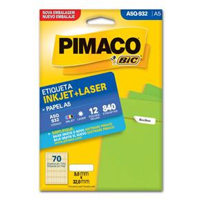 Etiqueta Inkjet Laser A5 9X32Mm A5Q-932 Pimaco