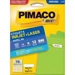 Etiqueta Inkjet/Laser A5 Q932 09x32 840 Unidades Pimaco