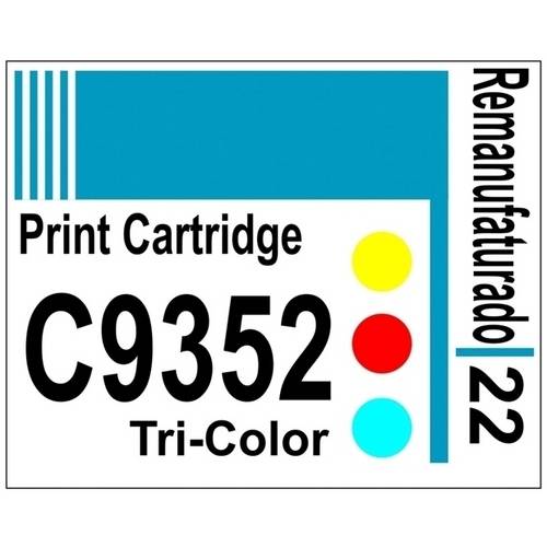 Etiqueta para Cartucho Hp22 Color (C9352) - 10 Uni