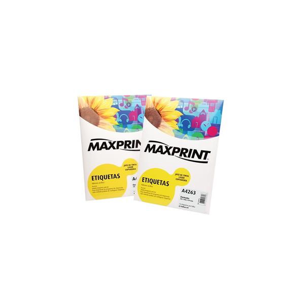 Etiqueta para Impressora a Laser com 100 Folhas 25,4X63,5mm 494427 - Maxprint - Maxprint