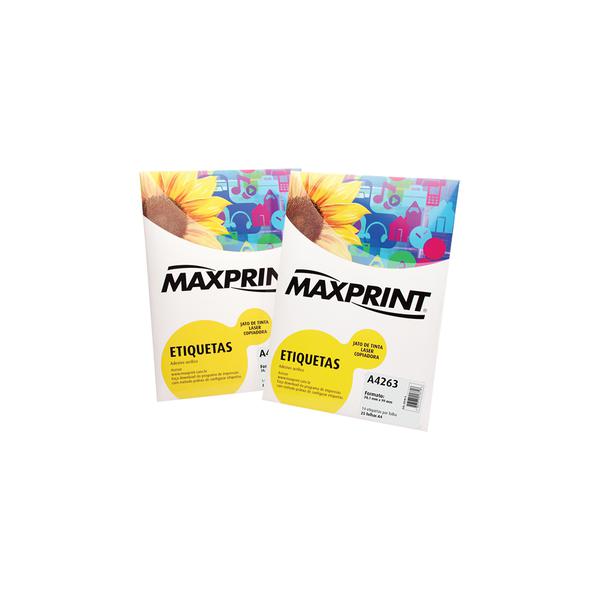Etiqueta para Impressora a Laser com 100 Folhas 26,0X15,0mm 494408 - Maxprint - Maxprint