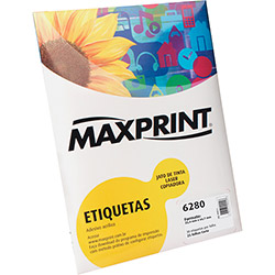 Etiqueta para Impressora de Tinta e Laser 6280 (25,4mmx66,7mm) 25 Folhas - Maxprint