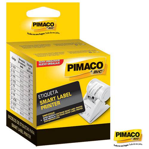 Etiqueta Pimaco Térmica Smart Label Printer Slp-2RLH com 380 Etiquetas 28x89mm