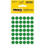 Etiqueta Pimaco Tp 12 Vd Verde Redonda 14659