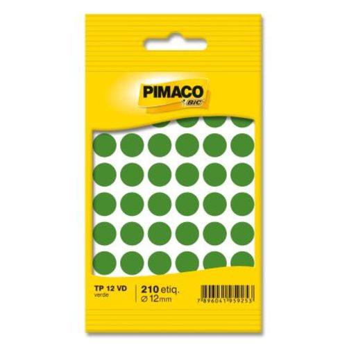 Etiqueta Pimaco Tp-12 Verde - 5 Folhas