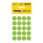 Etiqueta Pimaco Tp 19 Verde Fluorescente (5 Folhas 100-et)