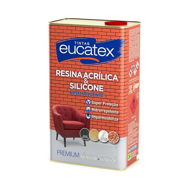 Eucatex Resina Acrílica Brilho Incolor 5 Litros