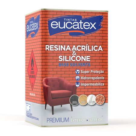 Eucatex Resina Acrílica Premium Brilho Incolor 18 Litros 18 Litros