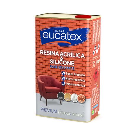 Eucatex Resina Acrílica Premium Brilho Incolor 5 Litros 5 Litros