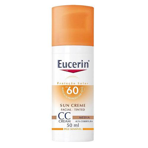 Eucerin Sun Tinted Toque Seco Cc Cream Média Fps 60 50ml