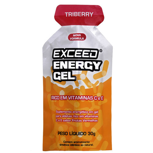 Exceed Energy Gel Caixa com 10 Uni- Triberry Punch