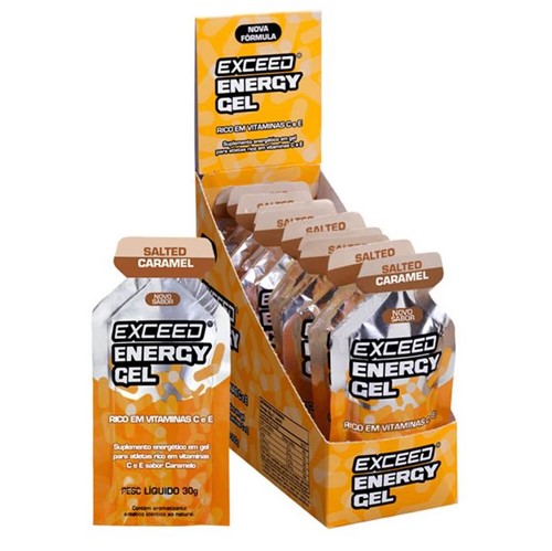 Exceed Energy Gel Salted Caramel – Caixa 10 Sachês