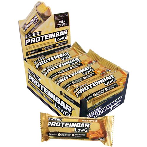 EXCEED PROTEIN BAR LOW GI (12UN.x40G) - EXCEED
