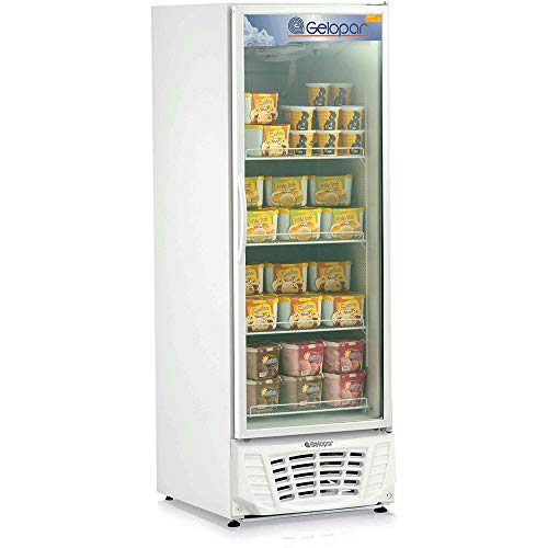 Expositor Vertical para Sorvete GPTF570 Gelopar Freezer 578 Litros Branco 220v
