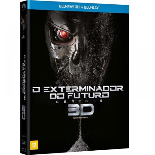 Exterminador do Futuro Gênesis Blu Ray 3D+Blu Ray Filme Ação