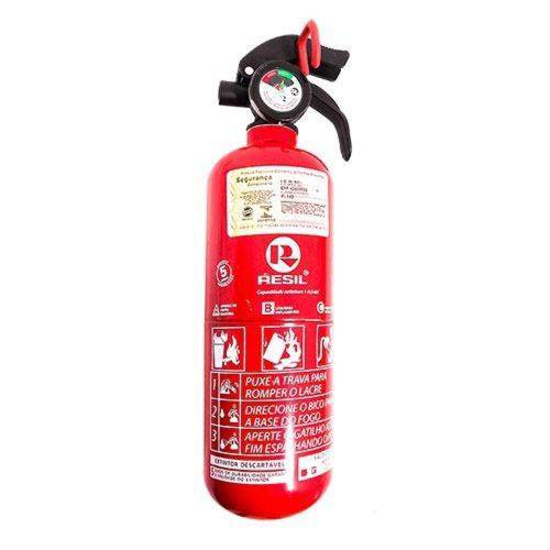Extintor Incendio Veicular Abc (R988) - Carga 0,9kg - Diametro 84mm - Altura 334mm - Resil