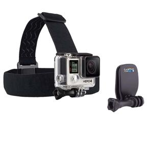 Faixa de Cabeça com Quickclip GoPro para Câmeras Hero ACHOM-001 - Preto
