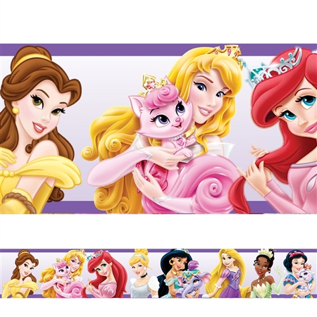 Faixa Decorativa Princesas da Disney Roxo
