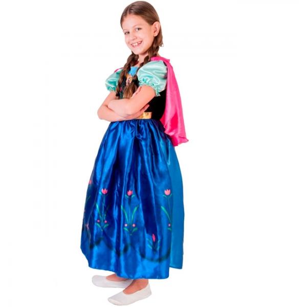 Fantasia Anna Frozen Disney Luxo Infantil - Rubies