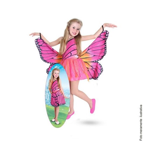 Fantasia Barbie Butterfly Infantil Luxo P