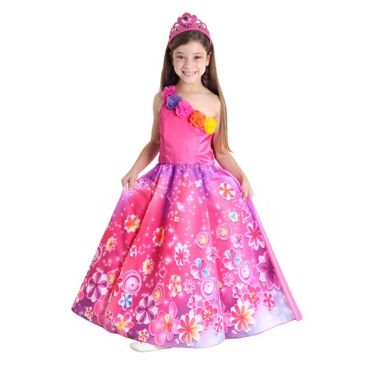 Fantasia Barbie Princesa Infantil Luxo - Barbie e o Portal Secreto P