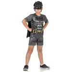 Fantasia Batman Infantil Curta C/ Musculatura E Máscara