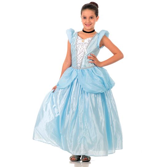 Fantasia Cinderela Disney Infantil Luxo M