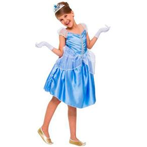 Fantasia da Cinderela Clássico Infantil de Luxo Princesas Disney - G