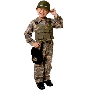 Fantasia de Soldado Infantil das Forças Especiais Luxo - P