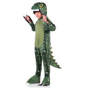 Fantasia Dinossauro Rex Verde Infantil - M